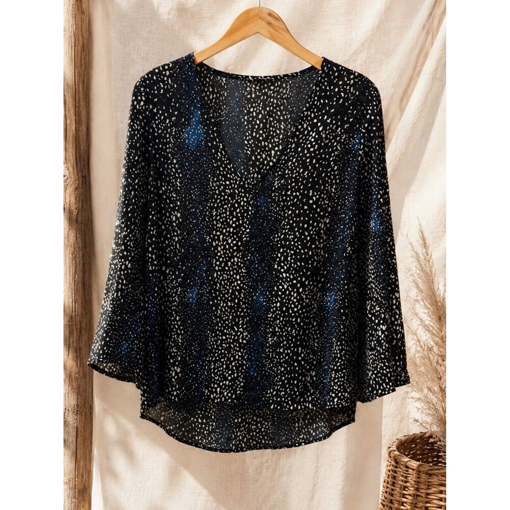 Buddy Love Dot Pattern Blouse Size Large